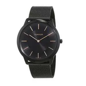 Calvin Klein Men’s Swiss Made Quartz Black Stainless Steel Black Dial 40mm K3M21421