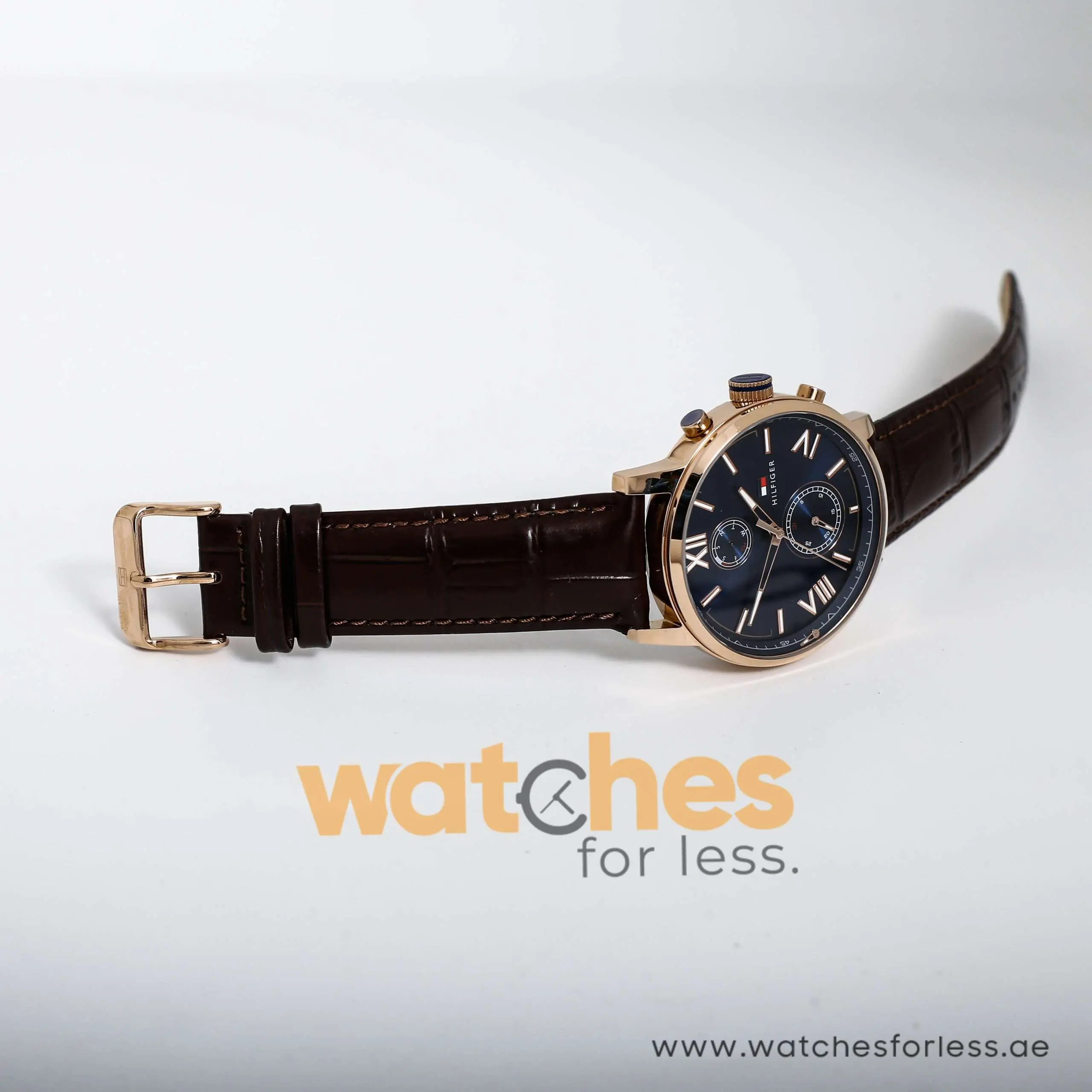 Tommy Hilfiger Men’s Quartz Leather Strap Blue Dial 44mm Watch 1791308 UAE DUBAI AJMAN SHARJAH ABU DHABI RAS AL KHAIMA UMM UL QUWAIN ALAIN FUJAIRAH