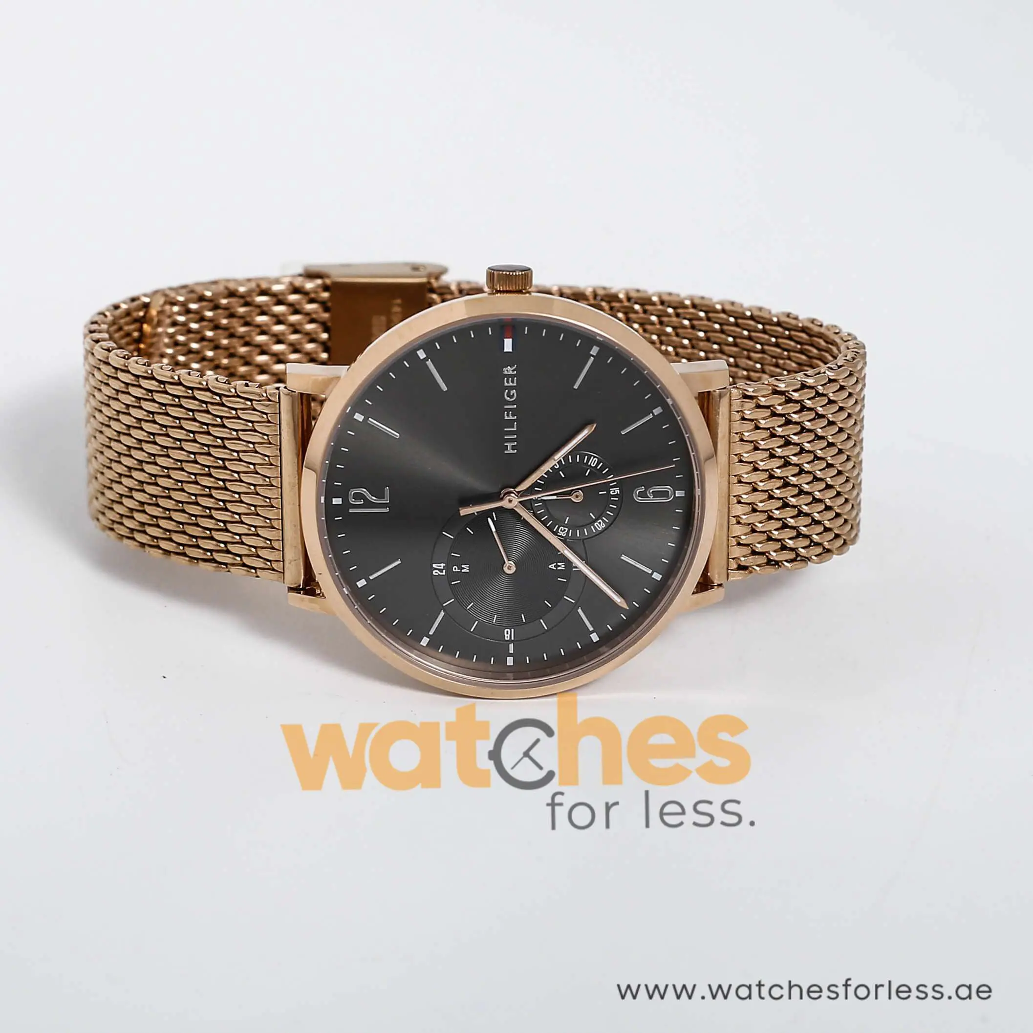 Tommy Hilfiger Men’s Quartz Stainless Steel Grey Dial 40mm Watch 1791506 UAE DUBAI AJMAN SHARJAH ABU DHABI RAS AL KHAIMA UMM UL QUWAIN ALAIN FUJAIRAH