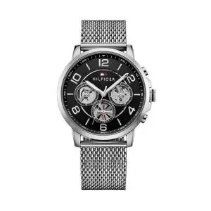 Tommy Hilfiger Men’s Quartz Stainless Steel Black Dial 44mm Watch 1791292 UAE DUBAI AJMAN SHARJAH ABU DHABI RAS AL KHAIMA UMM UL QUWAIN ALAIN FUJAIRAH