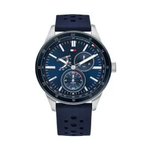 Tommy Hilfiger Men’s Quartz Blue Silicone Strap Blue Dial 44mm Watch 1791635 UAE DUBAI AJMAN SHARJAH ABU DHABI RAS AL KHAIMA UMM UL QUWAIN ALAIN FUJAIRAH