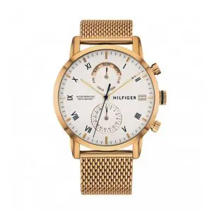 Tommy Hilfiger Men’s Quartz Stainless Steel White Dial 44mm Watch 1710403