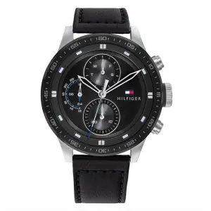 Tommy Hilfiger Men’s Quartz Leather Strap Black Dial 46mm Watch 1791810 UAE DUBAI AJMAN SHARJAH ABU DHABI RAS AL KHAIMA UMM UL QUWAIN ALAIN FUJAIRAH