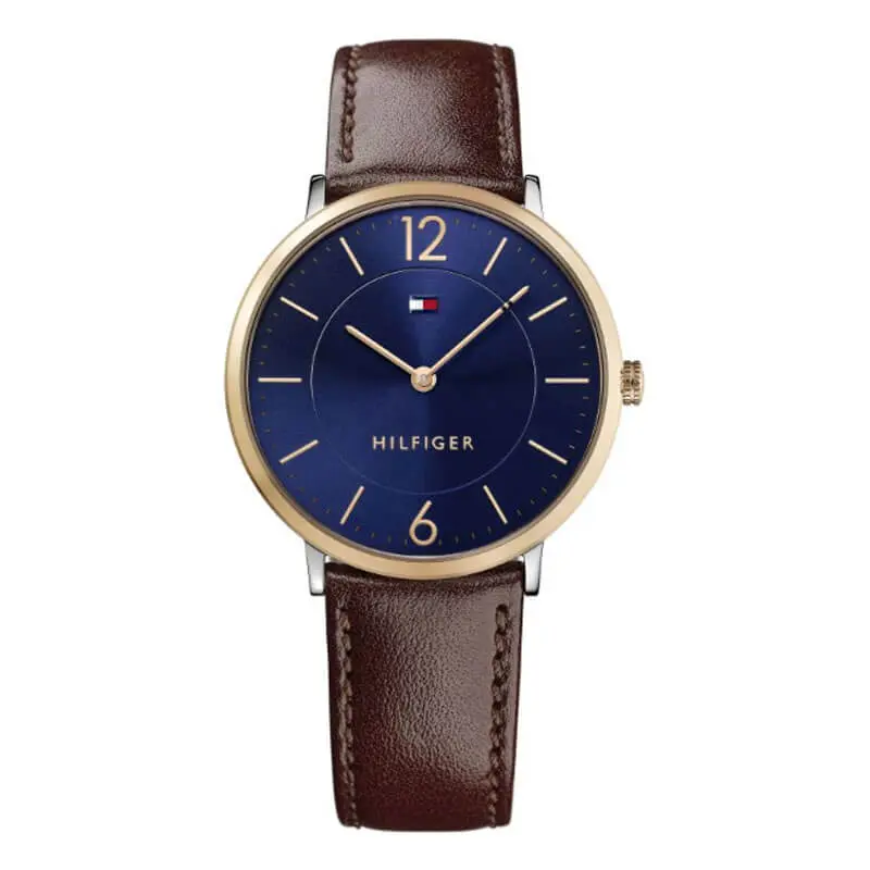 Tommy Hilfiger Men’s Quartz Leather Strap Blue Dial 40mm Watch 1710354 UAE DUBAI AJMAN SHARJAH ABU DHABI RAS AL KHAIMA UMM UL QUWAIN ALAIN FUJAIRAH