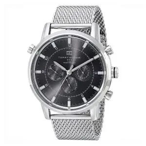 Tommy Hilfiger Men’s Quartz Stainless Steel Grey Dial 44mm Watch 1790877 UAE DUBAI AJMAN SHARJAH ABU DHABI RAS AL KHAIMA UMM UL QUWAIN ALAIN FUJAIRAH
