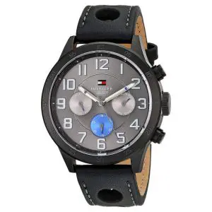 Tommy Hilfiger Men’s Quartz Leather Strap Grey Dial 46mm Watch 1791051 UAE DUBAI AJMAN SHARJAH ABU DHABI RAS AL KHAIMA UMM UL QUWAIN ALAIN FUJAIRAH