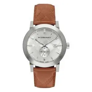 Burberry Men’s Quartz Leather Strap Silver Dial 42mm Watch BU9904 UAE DUBAI AJMAN SHARJAH ABU DHABI RAS AL KHAIMA UMM UL QUWAIN ALAIN FUJAIRAH