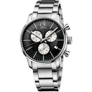 Calvin Klein Men’s Swiss Made Quartz Silver Stainless Steel Black Dial 40mm K2G2714X UAE DUBAI AJMAN SHARJAH ABU DHABI RAS AL KHAIMA UMM UL QUWAIN ALAIN FUJAIRAH