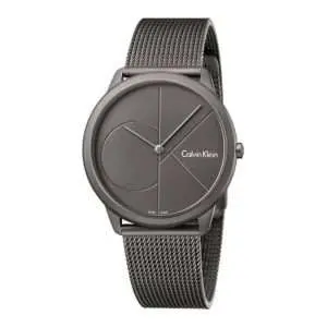 Calvin Klein Men’s Swiss Made Quartz Grey Stainless Steel Grey Dial 40mm K3M517P4 UAE DUBAI AJMAN SHARJAH ABU DHABI RAS AL KHAIMA UMM UL QUWAIN ALAIN FUJAIRAH