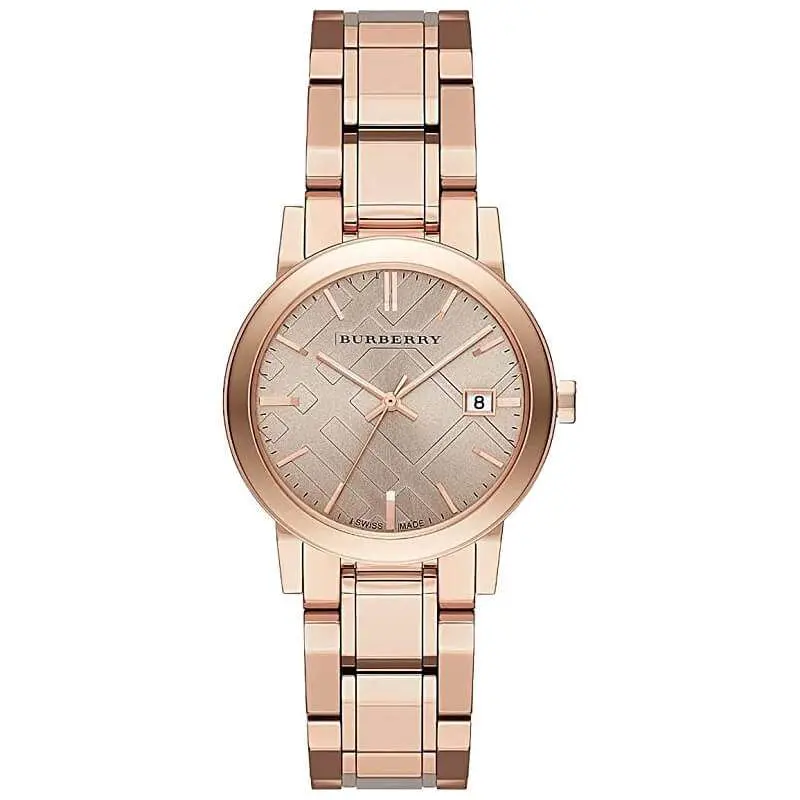 Burberry Women’s Swiss Made Stainless Steel Rose Gold Dial 34mm Watch BU9135 UAE DUBAI AJMAN SHARJAH ABU DHABI RAS AL KHAIMA UMM UL QUWAIN ALAIN FUJAIRAH