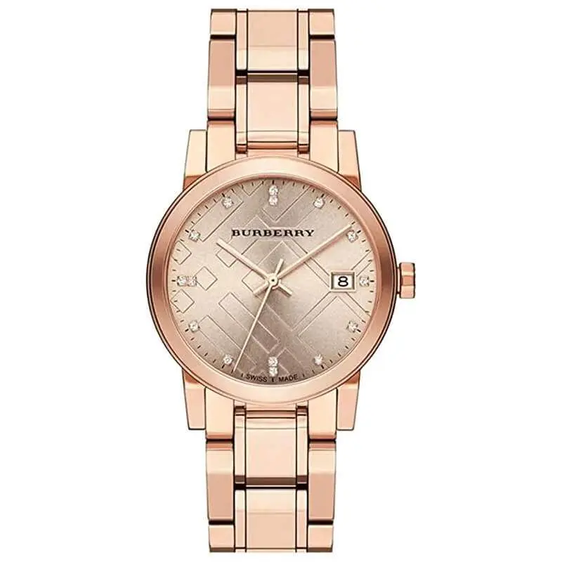 Burberry Women’s Swiss Made Stainless Steel Rose Gold Dial 34mm Watch BU9126 UAE DUBAI AJMAN SHARJAH ABU DHABI RAS AL KHAIMA UMM UL QUWAIN ALAIN FUJAIRAH