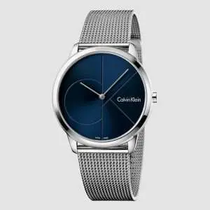 Calvin Klein Men’s Swiss Made Quartz Stainless Steel Blue Dial 40mm K3M2112N UAE DUBAI AJMAN SHARJAH ABU DHABI RAS AL KHAIMA UMM UL QUWAIN ALAIN FUJAIRAH