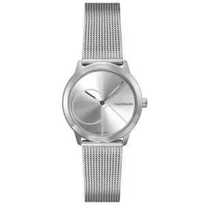 Calvin Klein Women’s Swiss Made Quartz Silver Stainless Steel Silver Dial 35mm K3M2212Z UAE DUBAI AJMAN SHARJAH ABU DHABI RAS AL KHAIMA UMM UL QUWAIN ALAIN FUJAIRAH