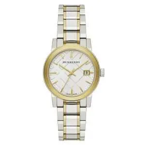 Burberry Women’s Swiss Made Quartz Stainless Steel Silver Dial 34mm Watch BU9115 UAE DUBAI AJMAN SHARJAH ABU DHABI RAS AL KHAIMA UMM UL QUWAIN ALAIN FUJAIRAH