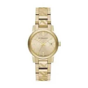 Burberry Women’s Swiss Made Quartz Stainless Steel Gold Dial 34mm Watch BU9145 UAE DUBAI AJMAN SHARJAH ABU DHABI RAS AL KHAIMA UMM UL QUWAIN ALAIN FUJAIRAH