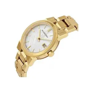 Burberry Ladies Quartz Stainless Steel Gold tone White Dial 34mm Watch BU9103 UAE DUBAI AJMAN SHARJAH ABU DHABI RAS AL KHAIMA UMM UL QUWAIN ALAIN FUJAIRAH