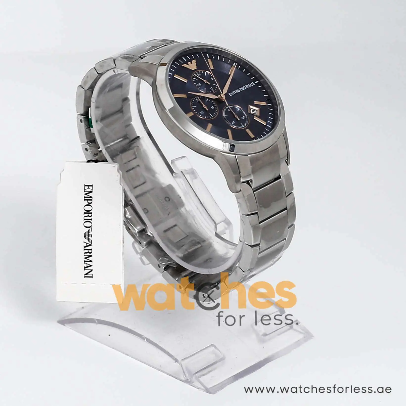 Emporio Armani Men’s Quartz Stainless Steel Blue Dial 43mm Watch AR11458 UAE DUBAI AJMAN SHARJAH ABU DHABI RAS AL KHAIMA UMM UL QUWAIN ALAIN FUJAIRAH
