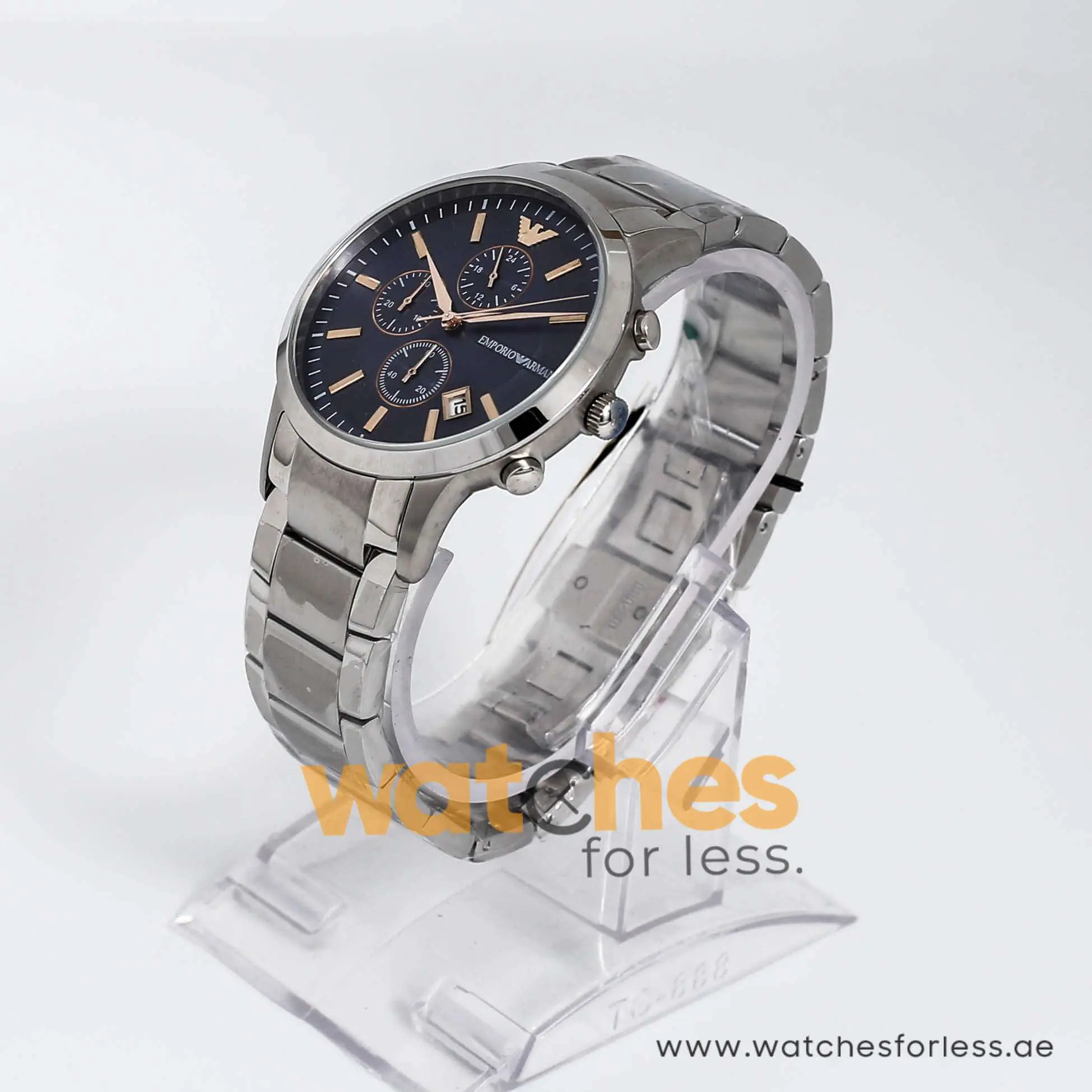 Emporio Armani Men’s Quartz Stainless Steel Blue Dial 43mm Watch AR11458 UAE DUBAI AJMAN SHARJAH ABU DHABI RAS AL KHAIMA UMM UL QUWAIN ALAIN FUJAIRAH