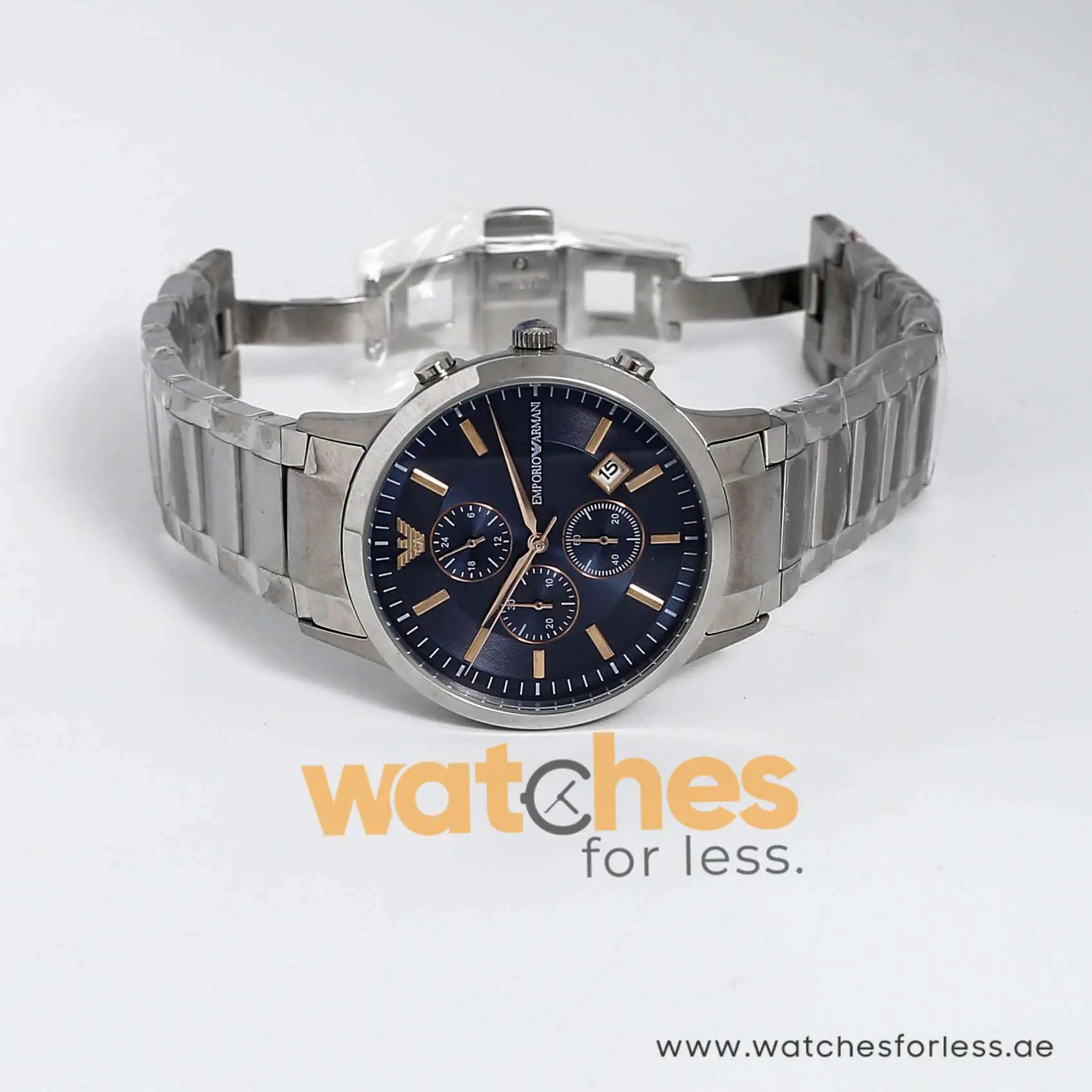 Emporio Armani Men’s Quartz Stainless Steel Blue Dial 43mm Watch AR11458 UAE DUBAI AJMAN SHARJAH ABU DHABI RAS AL KHAIMA UMM UL QUWAIN ALAIN FUJAIRAH
