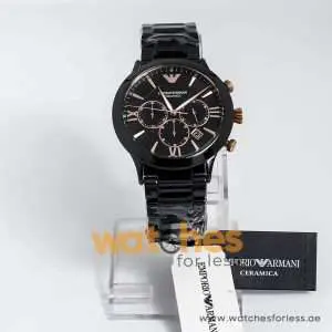 Emporio Armani Men’s Quartz Ceramic Chain Black Dial 43mm Watch AR70006 UAE DUBAI AJMAN SHARJAH ABU DHABI RAS AL KHAIMA UMM UL QUWAIN ALAIN FUJAIRAH