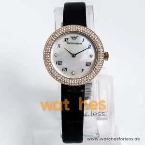 Emporio Armani Women’s Quartz Leather Strap Mother of Pearl Dial 30mm Watch AR11356 UAE DUBAI AJMAN SHARJAH ABU DHABI RAS AL KHAIMA UMM UL QUWAIN ALAIN FUJAIRAH