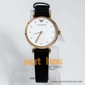 Emporio Armani Women’s Quartz Leather Strap White Dial 32mm Watch AR11270 UAE DUBAI AJMAN SHARJAH ABU DHABI RAS AL KHAIMA UMM UL QUWAIN ALAIN FUJAIRAH