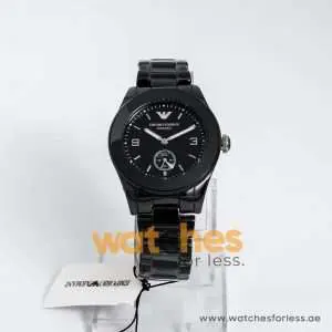 Emporio Armani Women’s Quartz Ceramic Black Dial 39mm Watch AR1422 UAE DUBAI AJMAN SHARJAH ABU DHABI RAS AL KHAIMA UMM UL QUWAIN ALAIN FUJAIRAH