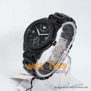 Emporio Armani Women’s Quartz Ceramic Black Dial 39mm Watch AR1422 UAE DUBAI AJMAN SHARJAH ABU DHABI RAS AL KHAIMA UMM UL QUWAIN ALAIN FUJAIRAH