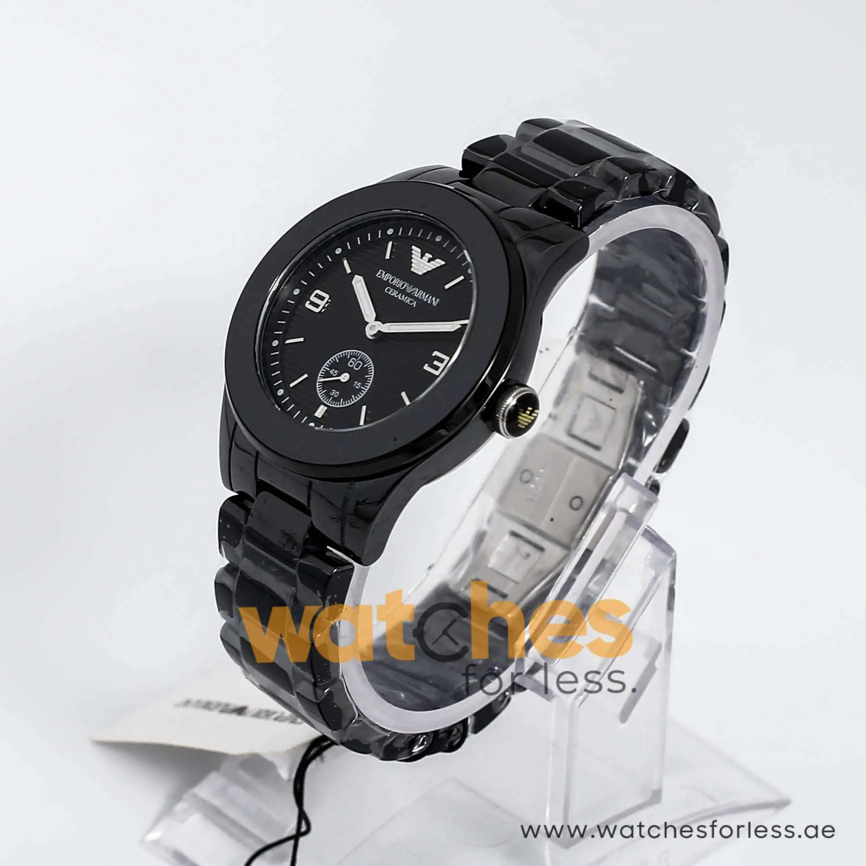 Emporio Armani Women’s Quartz Ceramic Black Dial 39mm Watch AR1422 UAE DUBAI AJMAN SHARJAH ABU DHABI RAS AL KHAIMA UMM UL QUWAIN ALAIN FUJAIRAH