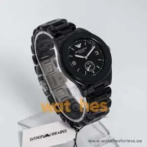 Emporio Armani Women’s Quartz Ceramic Black Dial 39mm Watch AR1422 UAE DUBAI AJMAN SHARJAH ABU DHABI RAS AL KHAIMA UMM UL QUWAIN ALAIN FUJAIRAH