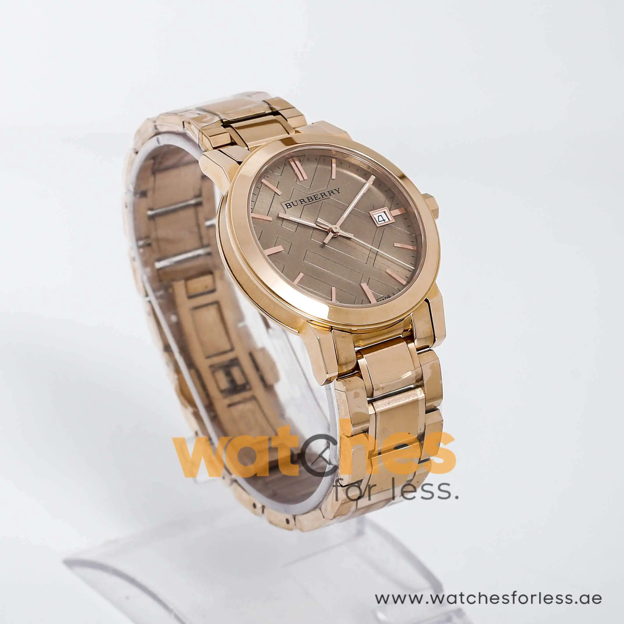 Burberry Unisex Swiss Made Stainless Steel Rose Gold Dial Watch 38mm BU9034 UAE DUBAI AJMAN SHARJAH ABU DHABI RAS AL KHAIMA UMM UL QUWAIN ALAIN FUJAIRAH