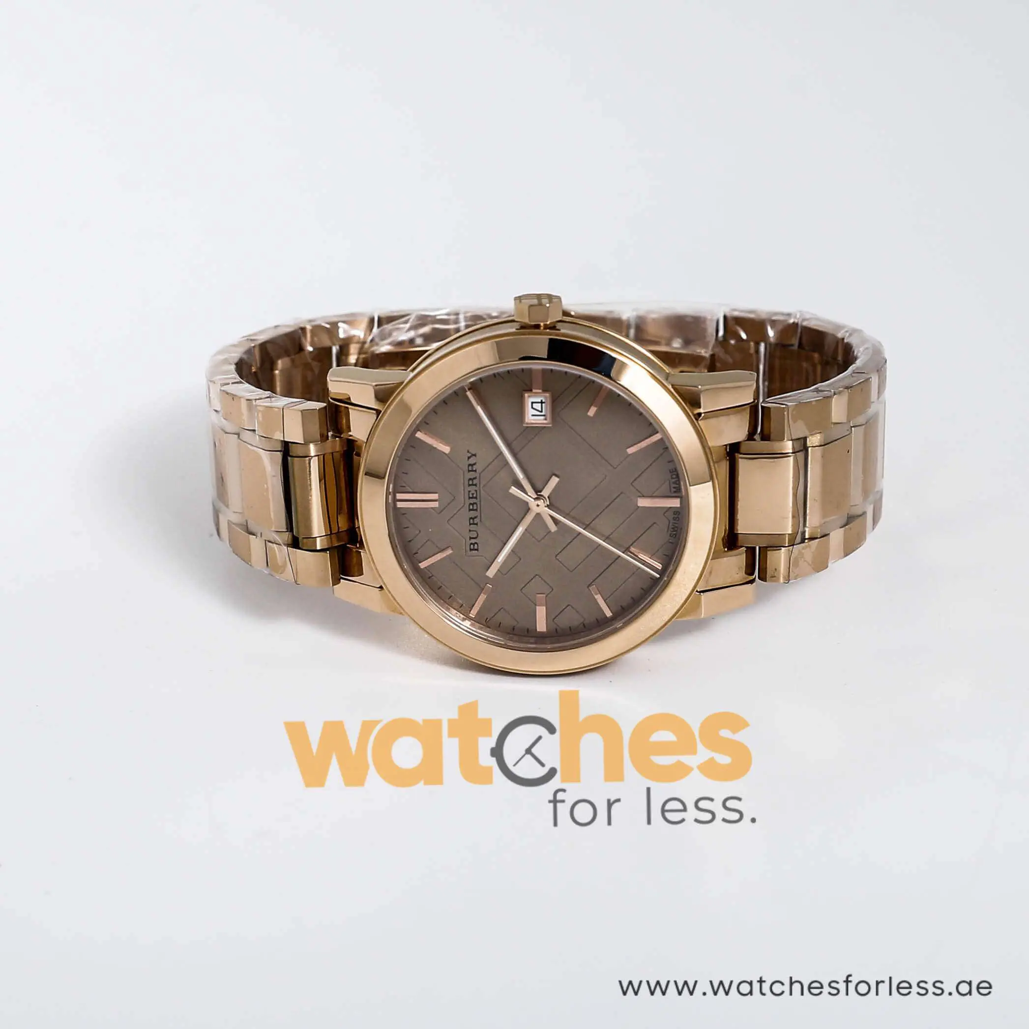 Burberry Unisex Swiss Made Stainless Steel Rose Gold Dial Watch 38mm BU9034 UAE DUBAI AJMAN SHARJAH ABU DHABI RAS AL KHAIMA UMM UL QUWAIN ALAIN FUJAIRAH