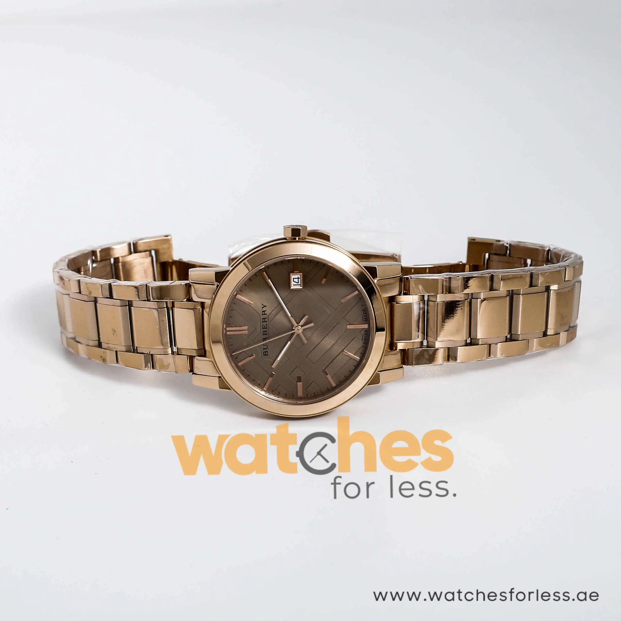 Burberry Unisex Swiss Made Stainless Steel Rose Gold Dial Watch 38mm BU9034 UAE DUBAI AJMAN SHARJAH ABU DHABI RAS AL KHAIMA UMM UL QUWAIN ALAIN FUJAIRAH