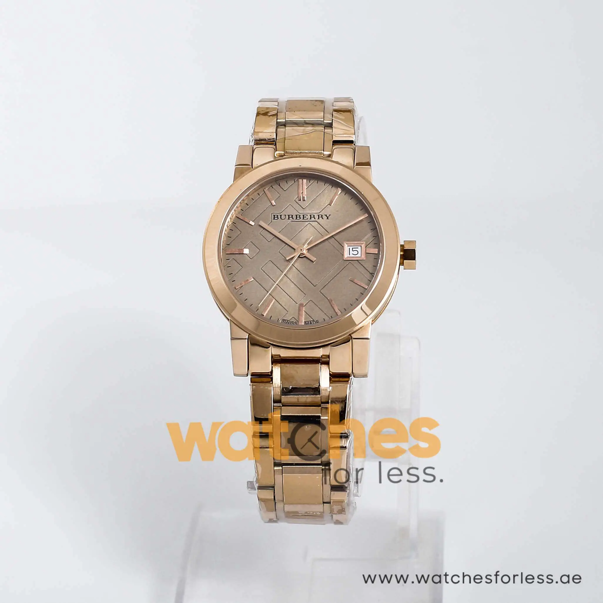 Burberry Women’s Swiss Made Stainless Steel Rose Gold Dial 34mm Watch BU9135 UAE DUBAI AJMAN SHARJAH ABU DHABI RAS AL KHAIMA UMM UL QUWAIN ALAIN FUJAIRAH