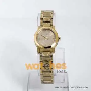 Burberry Women’s Swiss Made Stainless Steel Gold Dial 26mm Watch BU9234 UAE DUBAI AJMAN SHARJAH ABU DHABI RAS AL KHAIMA UMM UL QUWAIN ALAIN FUJAIRAH