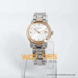 Burberry Women’s Swiss Made Stainless Steel Silver Dial 34mm Watch BU9127 UAE DUBAI AJMAN SHARJAH ABU DHABI RAS AL KHAIMA UMM UL QUWAIN ALAIN FUJAIRAH