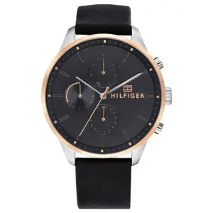 Tommy Hilfiger Men’s Quartz Leather Strap Grey Dial 44mm Watch 1791488 UAE DUBAI AJMAN SHARJAH ABU DHABI RAS AL KHAIMA UMM UL QUWAIN ALAIN FUJAIRAH