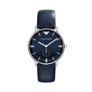Emporio Armani Men’s Quartz Leather Strap Blue Dial 40mm Watch AR1647 UAE DUBAI AJMAN SHARJAH ABU DHABI RAS AL KHAIMA UMM UL QUWAIN ALAIN FUJAIRAH