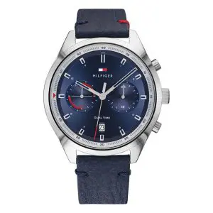 Tommy Hilfiger Men’s Quartz Blue Leather Strap Blue Dial 44mm Watch 1791728 UAE DUBAI AJMAN SHARJAH ABU DHABI RAS AL KHAIMA UMM UL QUWAIN ALAIN FUJAIRAH