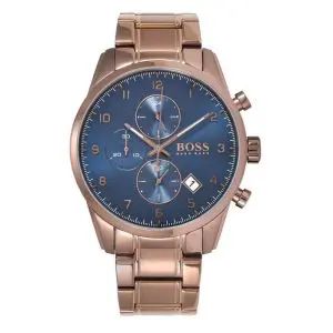 Hugo Boss Men’s Quartz Stainless Steel Blue Dial 44mm Watch 1513788 UAE DUBAI AJMAN SHARJAH ABU DHABI RAS AL KHAIMA UMM UL QUWAIN ALAIN FUJAIRAH