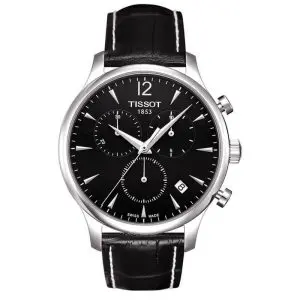 TISSOT Men’s Quartz Swiss Made Black Leather Strap Black Dial 42mm Watch T063.617.16.057.00 UAE DUBAI AJMAN SHARJAH ABU DHABI RAS AL KHAIMA UMM UL QUWAIN ALAIN FUJAIRAH