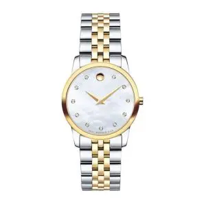 Movado Women’s Quartz Swiss Made Stainless Steel Mother of pearl Dial 28mm Watch 0606613 UAE DUBAI AJMAN SHARJAH ABU DHABI RAS AL KHAIMA UMM UL QUWAIN ALAIN FUJAIRAH