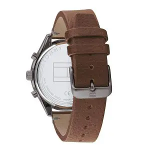 Tommy Hilfiger Men’s Quartz Brown Leather Strap Grey Dial 44mm Watch 1791730 UAE DUBAI AJMAN SHARJAH ABU DHABI RAS AL KHAIMA UMM UL QUWAIN ALAIN FUJAIRAH