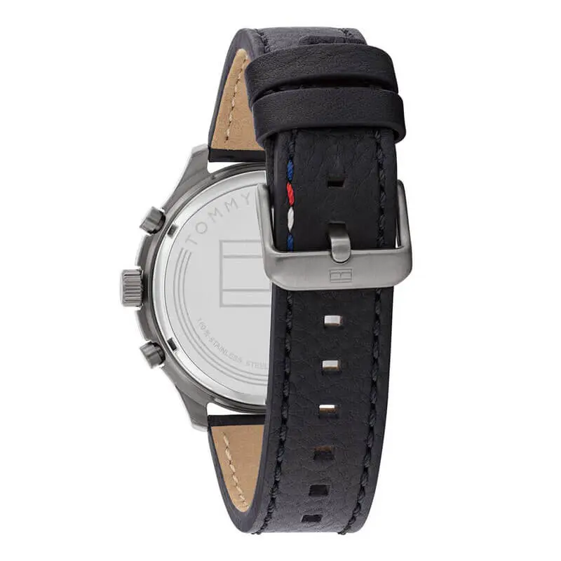 Tommy Hilfiger Men’s Quartz Leather Strap Green Dial 45mm Watch 1791856 UAE DUBAI AJMAN SHARJAH ABU DHABI RAS AL KHAIMA UMM UL QUWAIN ALAIN FUJAIRAH