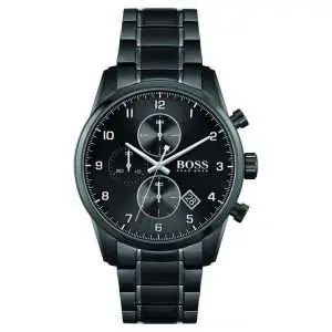 Hugo Boss Men’s Quartz Stainless Steel Black Dial 44mm Watch 1513785 UAE DUBAI AJMAN SHARJAH ABU DHABI RAS AL KHAIMA UMM UL QUWAIN ALAIN FUJAIRAH