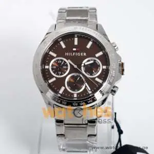 Tommy Hilfiger Men’s Quartz Stainless Steel Brown Dial 44mm Watch 1791229 UAE DUBAI AJMAN SHARJAH ABU DHABI RAS AL KHAIMA UMM UL QUWAIN ALAIN FUJAIRAH