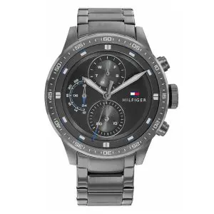 Tommy Hilfiger Men’s Quartz Grey Stainless Steel Grey Dial 46mm Watch 1791806 UAE DUBAI AJMAN SHARJAH ABU DHABI RAS AL KHAIMA UMM UL QUWAIN ALAIN FUJAIRAH