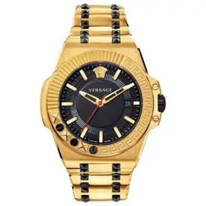 Versace Men’s Quartz Swiss Made Stainless Steel Black Dial 45mm Watch VEDY00619 UAE DUBAI AJMAN SHARJAH ABU DHABI RAS AL KHAIMA UMM UL QUWAIN ALAIN FUJAIRAH