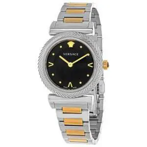 Versace Women’s Quartz Swiss Made Stainless Steel Black Dial 35mm Watch VERE00518 UAE DUBAI AJMAN SHARJAH ABU DHABI RAS AL KHAIMA UMM UL QUWAIN ALAIN FUJAIRAH