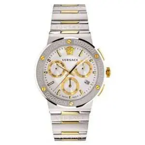Versace Men’s Quartz Swiss Made Stainless Steel Silver Dial 43mm Watch VEZ900321 UAE DUBAI AJMAN SHARJAH ABU DHABI RAS AL KHAIMA UMM UL QUWAIN ALAIN FUJAIRAH